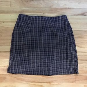 Plaid mini skirt